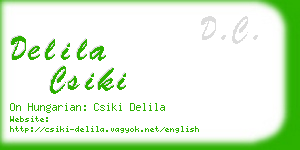 delila csiki business card